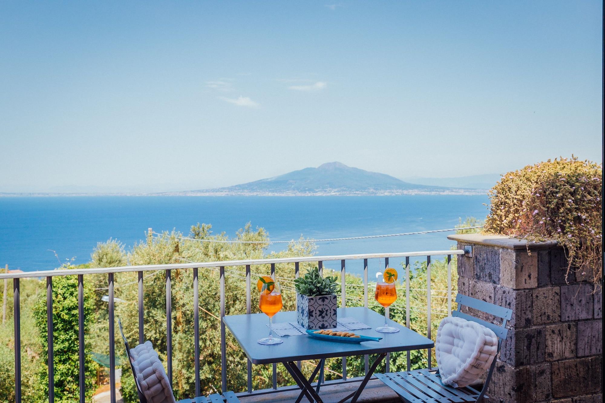 Villa Carolina Sorrento Private Heated Pool And Sea View Экстерьер фото