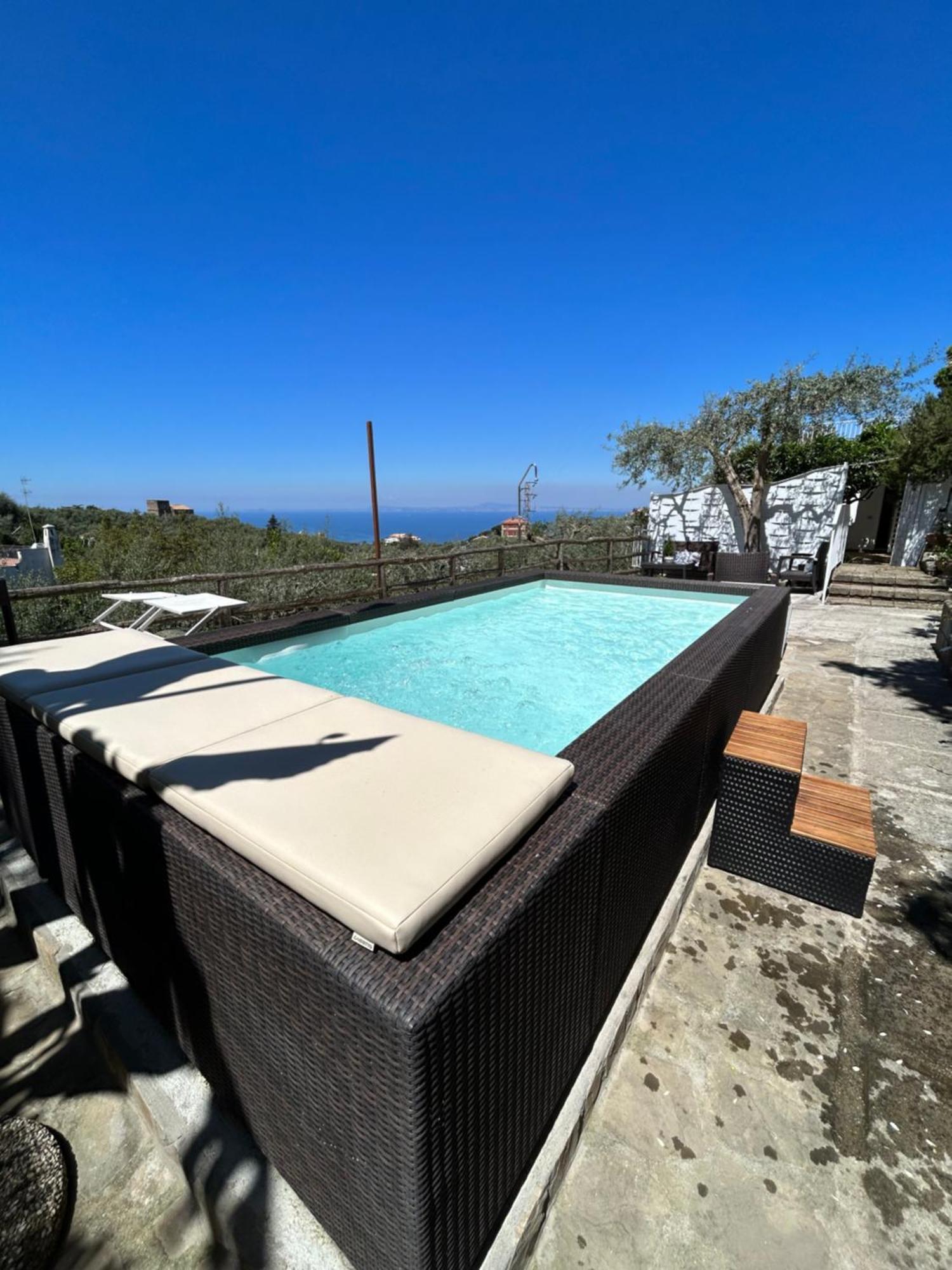 Villa Carolina Sorrento Private Heated Pool And Sea View Экстерьер фото